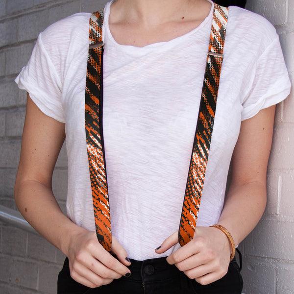 Buckle-Down Suspenders - 1.0" - Grunge Tread Orange