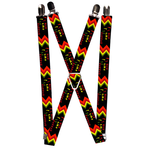 Buckle-Down Suspenders - 1.0" - Hot Like A Pepper