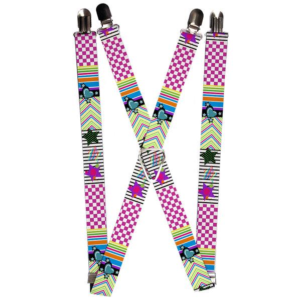 Buckle-Down Suspenders - 1.0" - Icons & Patterns 2