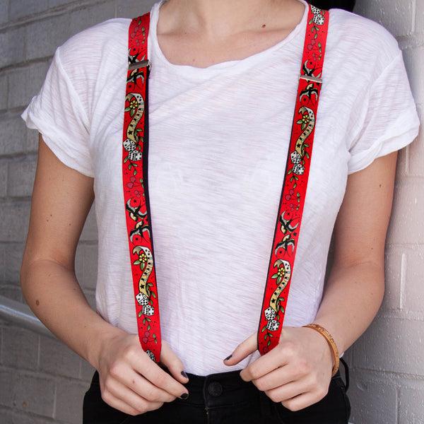 Buckle-Down Suspenders - 1.0" - Lucky Red