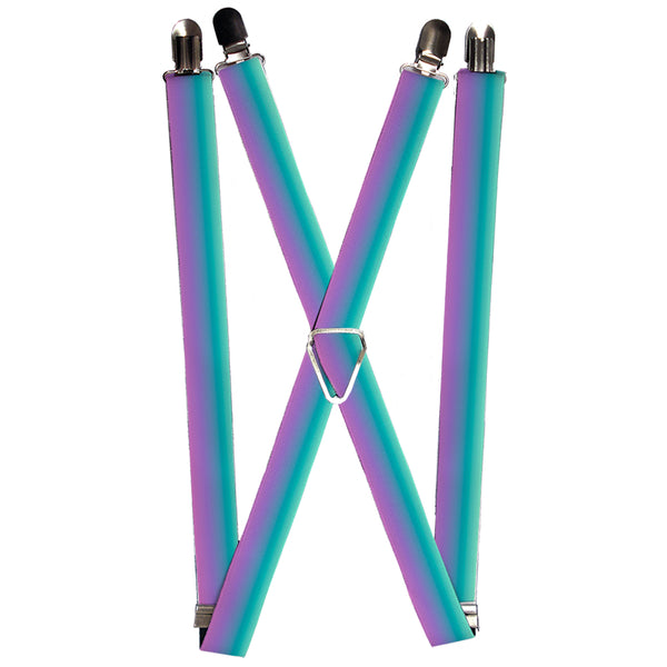 Buckle-Down Suspenders - 1.0" - Ombre Blue-Green/Purple