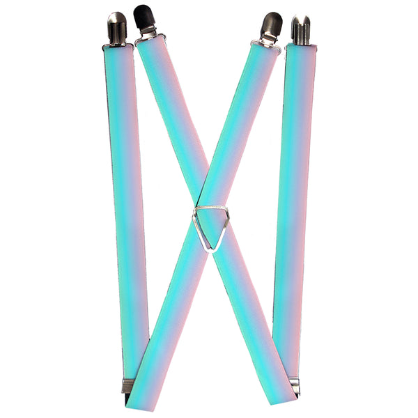 Buckle-Down Suspenders - 1.0" - Ombre Pink/Blue-Green