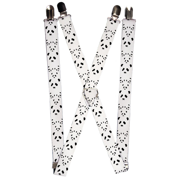 Buckle-Down Suspenders - 1.0" - Panda Bear Spots