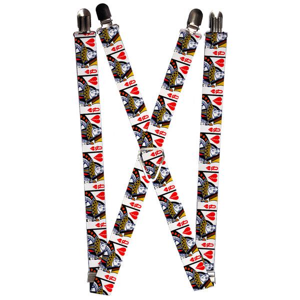 Buckle-Down Suspenders - 1.0" - Queen of Broken Hearts