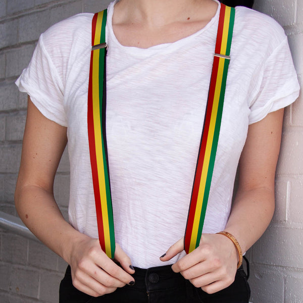 Buckle-Down Suspenders - 1.0" - Rasta