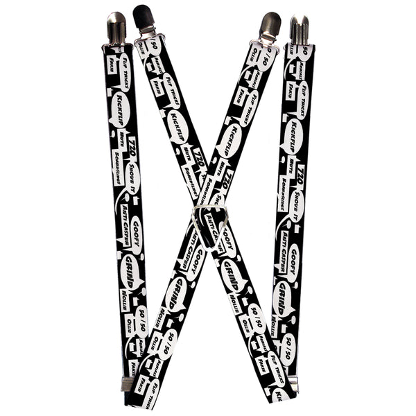Buckle-Down Suspenders - 1.0" - Skater Bubbles