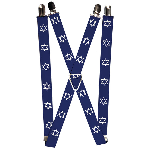Buckle-Down Suspenders - 1.0" - Star of David