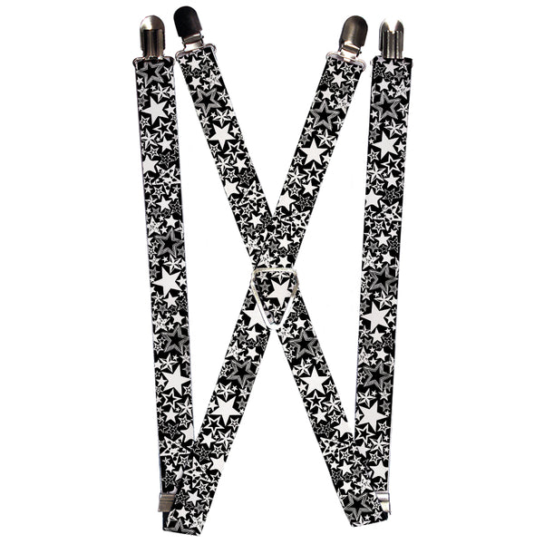 Buckle-Down Suspenders - 1.0" - Stargazer Black/White
