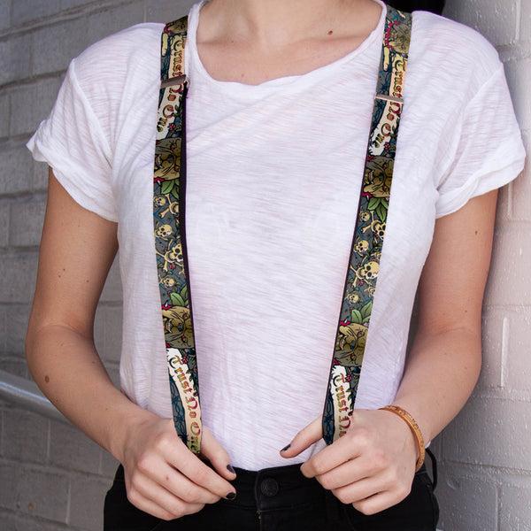 Buckle-Down Suspenders - 1.0" - Trust No One Gray