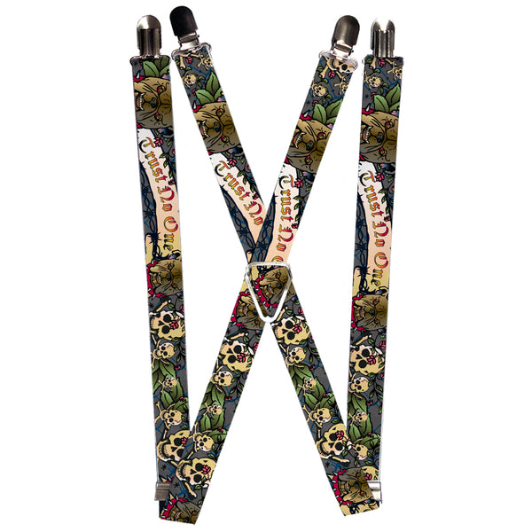 Buckle-Down Suspenders - 1.0" - Trust No One Gray