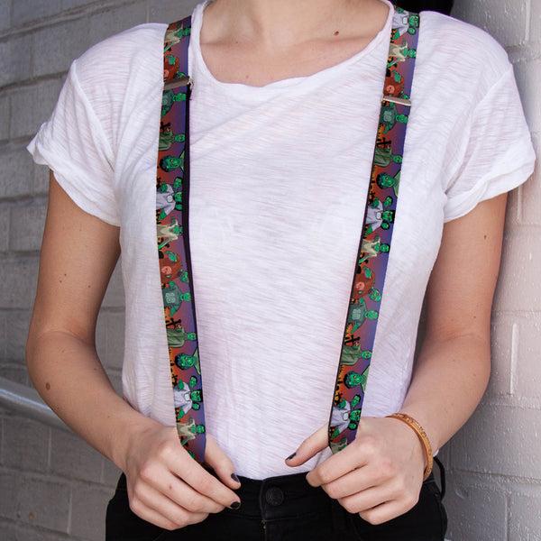 Buckle-Down Suspenders - 1.0" - Walking Zombies
