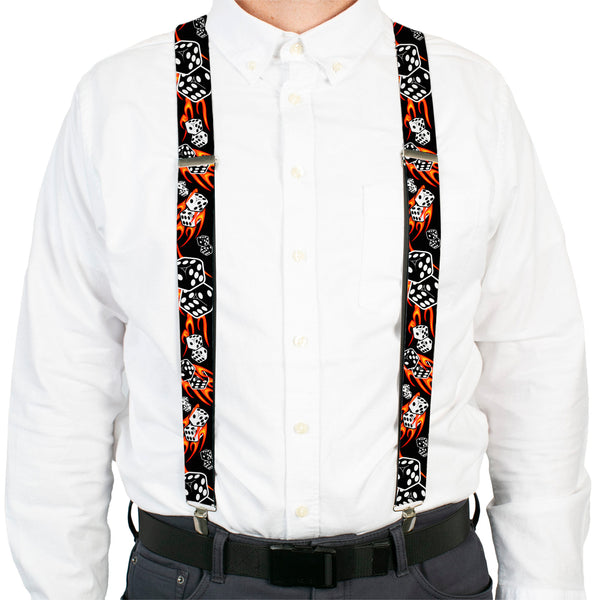 Buckle-Down Suspenders - 1.5" - Flaming Dice