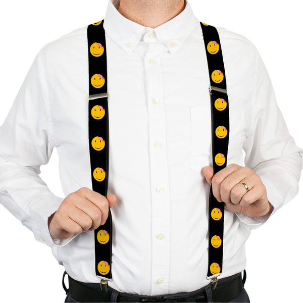 Buckle-Down Suspenders - 1.5" - Smiley Brain