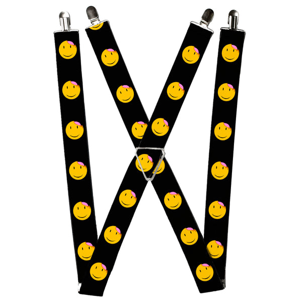 Buckle-Down Suspenders - 1.5" - Smiley Brain