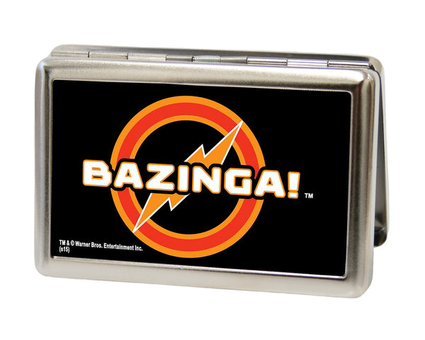 Buckle-Down Business Card Holder - LARGE - BAZINGA Logo FCG Black