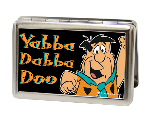 Buckle-Down Business Card Holder - LARGE - Fred Pose YABBA DABBA DOO FCG Black