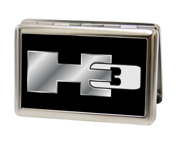 Buckle-Down Business Card Holder - LARGE - H3 FCG Black/Silver Logo