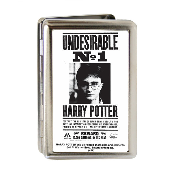 Buckle-Down Business Card Holder - LARGE - Harry Potter UNDESIRABLE NO 1 FCG White Black