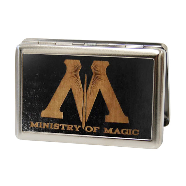 Buckle-Down Business Card Holder - LARGE - M-MINISTRY OF MAGIC Symbol GW Black