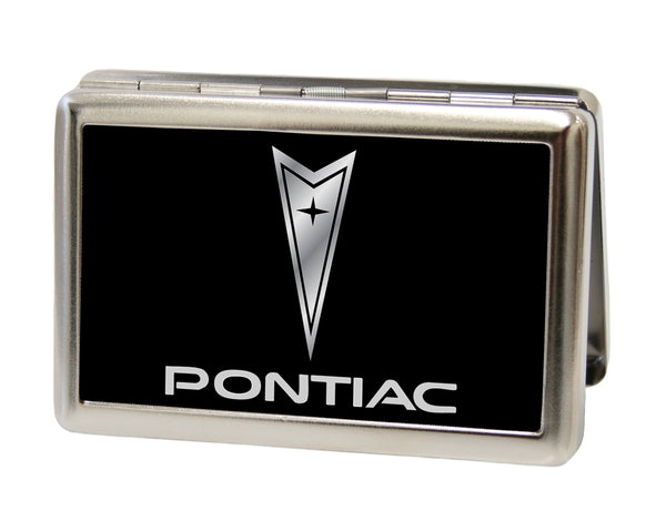 Buckle-Down Business Card Holder - LARGE - Pontiac FCG Black Silver