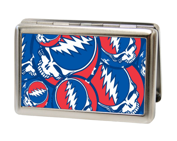 Buckle-Down Business Card Holder - LARGE - Steal Your Face Stacked FCG Red White Blue