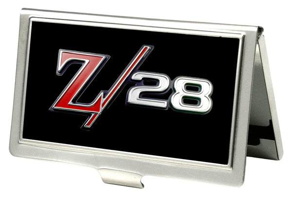 Buckle-Down Business Card Holder - SMALL - 1969 Camaro Z 28 Emblem FCG Black Silvers Red