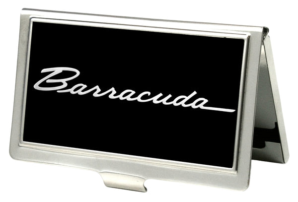 Buckle-Down Business Card Holder - SMALL - BARRACUDA Script Logo FCG Black Silver