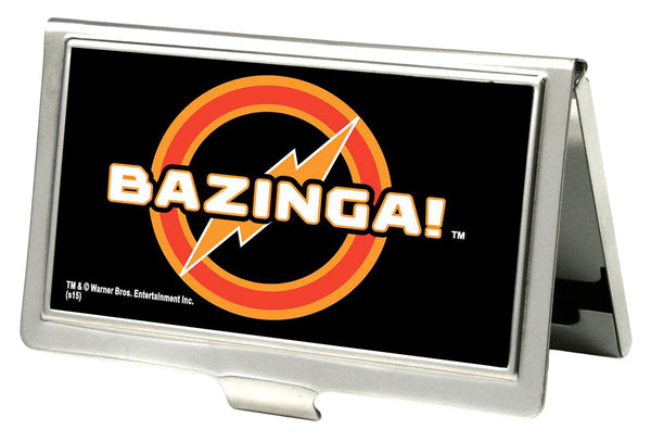 Buckle-Down Business Card Holder - SMALL - BAZINGA Logo FCG Black