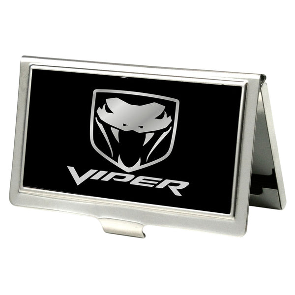 Buckle-Down Business Card Holder - SMALL - Dodge Viper Logo FCG Black Silver