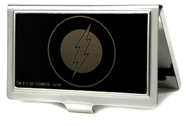 Buckle-Down Business Card Holder - SMALL - Flash Logo Reverse Brushed