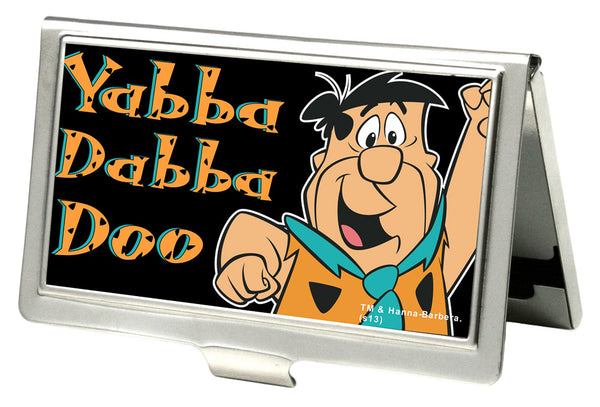 Buckle-Down Business Card Holder - SMALL - Fred Pose YABBA DABBA DOO FCG Black