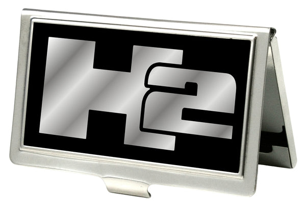 Buckle-Down Business Card Holder - SMALL - H2 FCG Black Silver