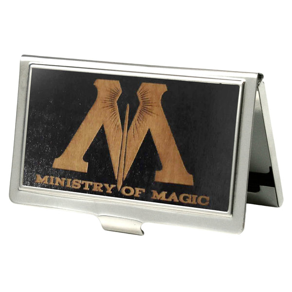 Buckle-Down Business Card Holder - SMALL - M-MINISTRY OF MAGIC Symbol GW Black
