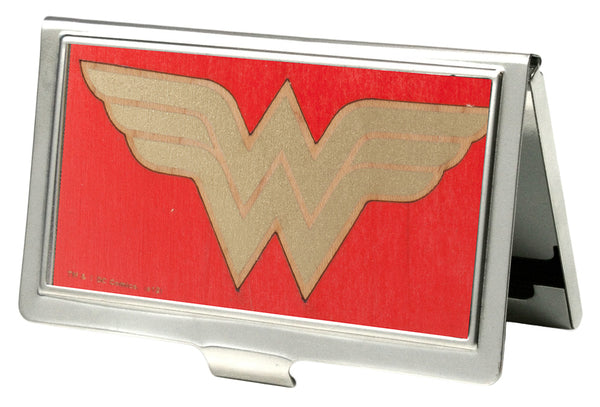 Buckle-Down Business Card Holder - SMALL - Wonder Woman GW Red Gold