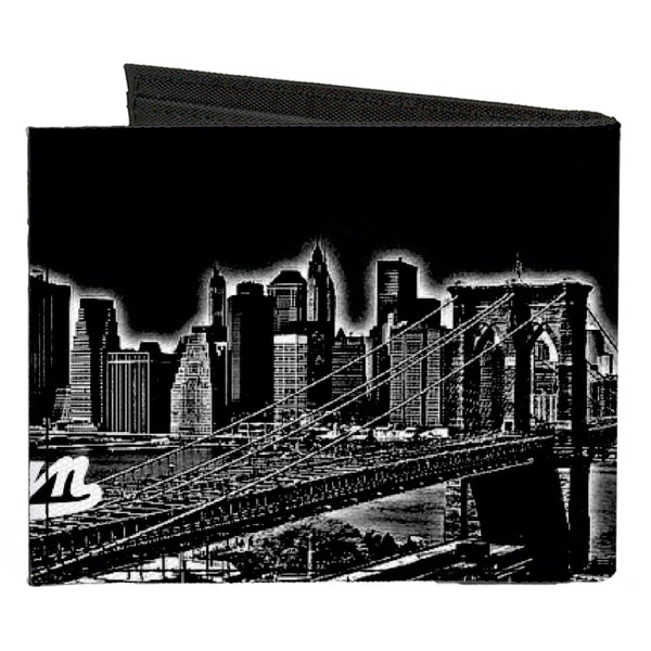 Buckle-Down Canvas Bi-Fold Wallet - Brooklyn New York