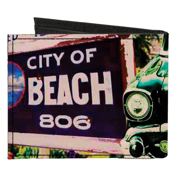 Buckle-Down Canvas Bi-Fold Wallet - Cali Classic Laguna Beach