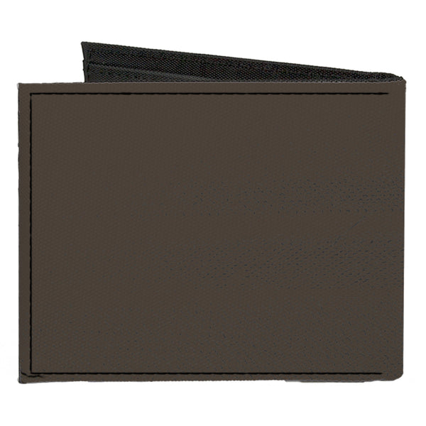 Buckle-Down Canvas Bi-Fold Wallet - Corvette C1 Emblem Charcoal Gray