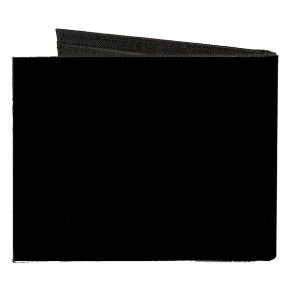 Buckle-Down Canvas Bi-Fold Wallet - Corvette C3 Crossed Flags Logo Black