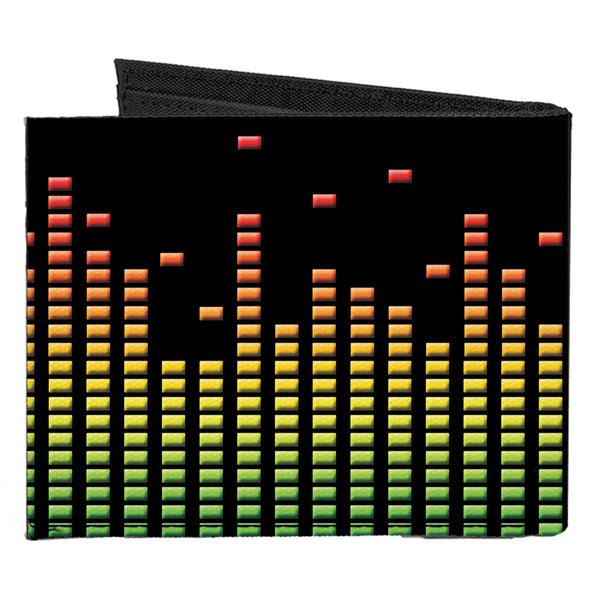 Buckle-Down Canvas Bi-Fold Wallet - DC Equalizer Black Multi Color
