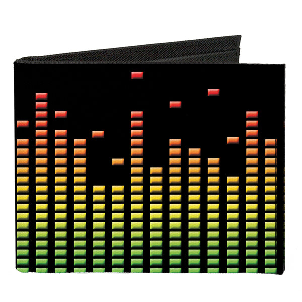 Buckle-Down Canvas Bi-Fold Wallet - DC Equalizer Black Multi Color