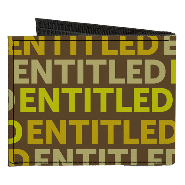 Buckle-Down Canvas Bi-Fold Wallet - ENTITLED Tonal Greens