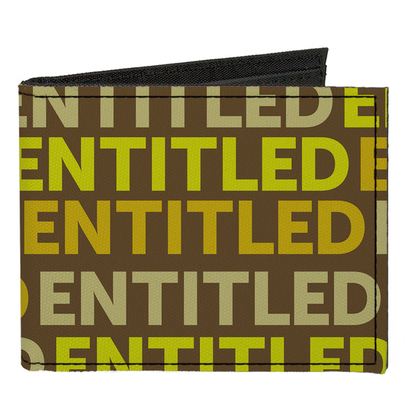Buckle-Down Canvas Bi-Fold Wallet - ENTITLED Tonal Greens