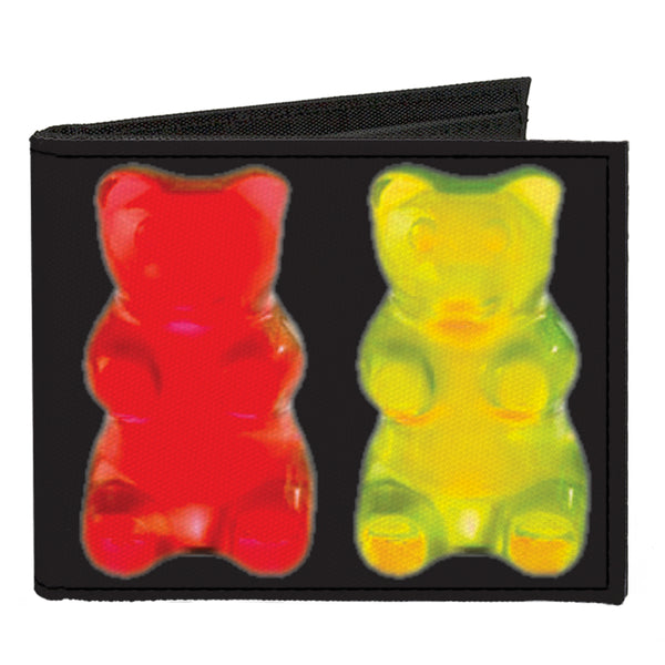 Buckle-Down Canvas Bi-Fold Wallet - Gummy Bears Black Multi Color
