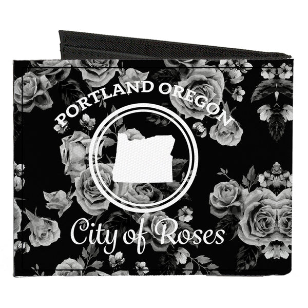 Buckle-Down Canvas Bi-Fold Wallet - Oregon Silo PORTLAND OREGON-CITY OF ROSES