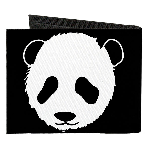 Buckle-Down Canvas Bi-Fold Wallet - Panda Bear Repeat