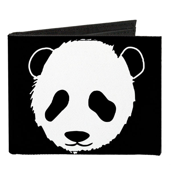 Buckle-Down Canvas Bi-Fold Wallet - Panda Bear Repeat