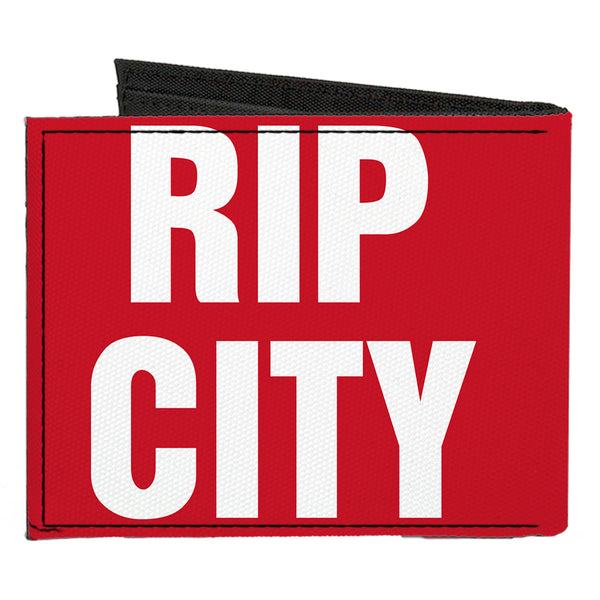 Buckle-Down Canvas Bi-Fold Wallet - RIP CITY Red White
