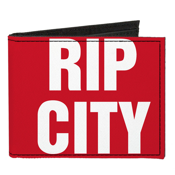Buckle-Down Canvas Bi-Fold Wallet - RIP CITY Red White