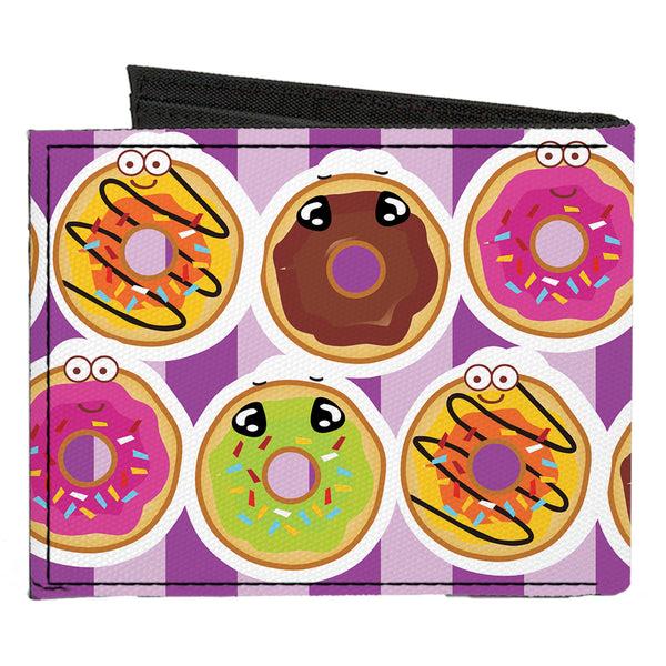Buckle-Down Canvas Bi-Fold Wallet - Sprinkle Donut Expressions Pink