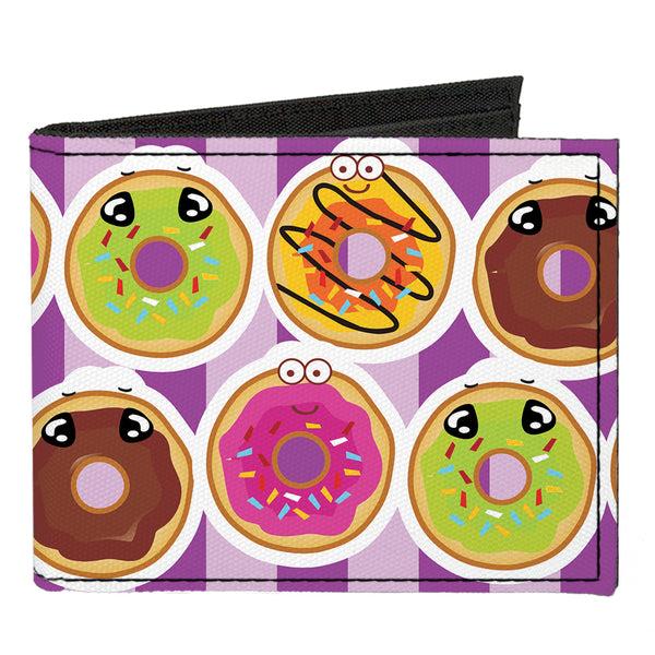 Buckle-Down Canvas Bi-Fold Wallet - Sprinkle Donut Expressions Pink